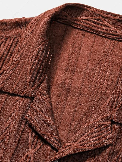 Mens Casual Shirts | Shirt for Man| Shirts for Mens Stylish |Half Sleeve Button Down Textured Summer Wear