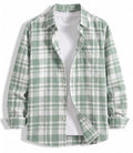 Men’s Checked Casual Premium Cotton Blend Full Sleeve Regular Fit Check Shirt for Man